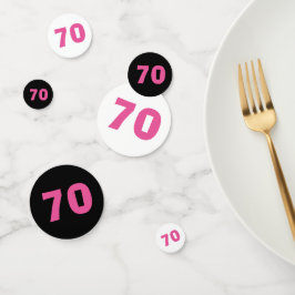 Confeti 70.ª tipografía de PINK