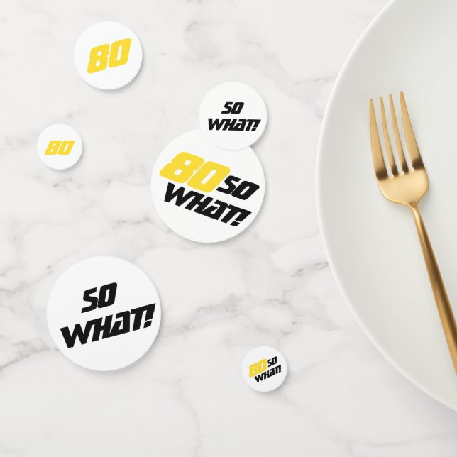 Confeti 80 Entonces, qué gracioso humor moderno de cumplea (Grupo)