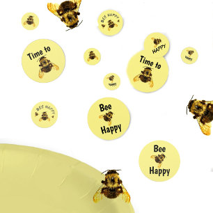 Confeti Abejas amarillas Abejas Feliz