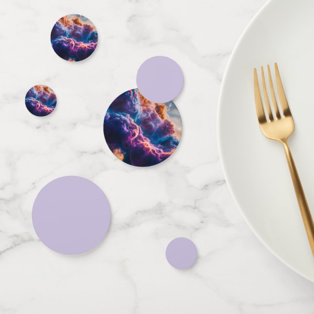 Confeti Abstract Space Nebula Art - Colorful Cosmic (Grupo)