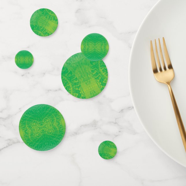 Confeti Aceptación | Medallones de Boho azul verde amarill (Grupo)