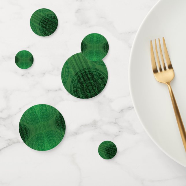 Confeti Aceptación | Medallones de Meditación Verde (Grupo)