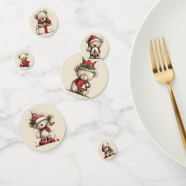 CONFETI ADORABLE HOLIDAY CHRISTMAS TEDDY BEAR