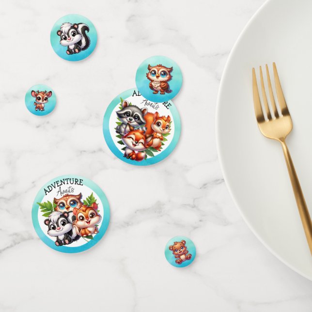 Confeti Adventure Awaits | Baby Shower de Woodland Creatio (Grupo)