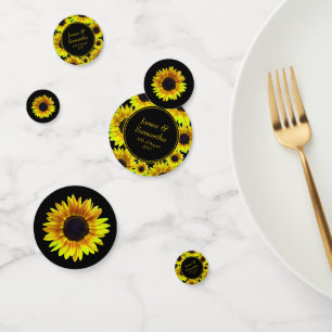 Confeti Alegre girasol amarillo brillante -