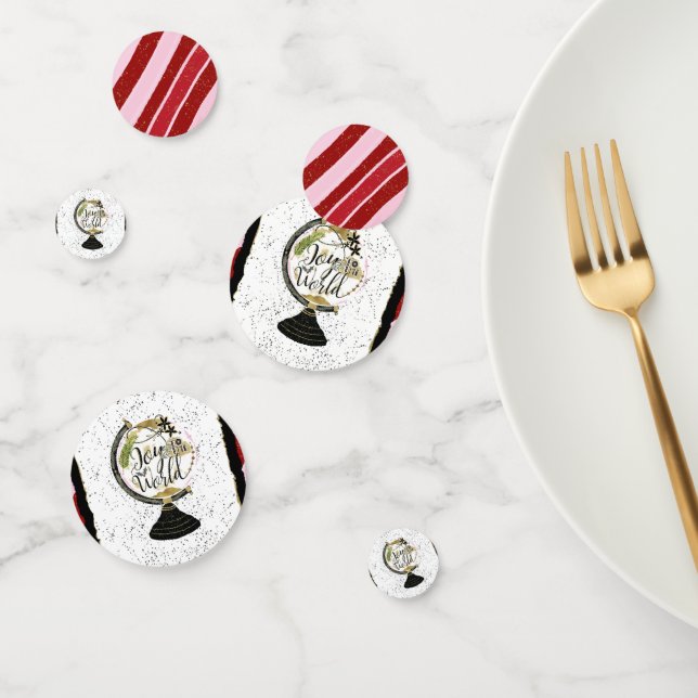 Confeti Alegría para el Fiesta Rojo y Rosa de las festivid (Grupo)