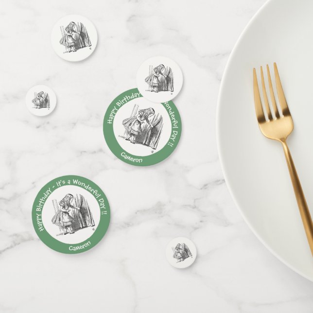 Confeti Alicia en el cumpleaños de la tierra de las maravi (Grupo)