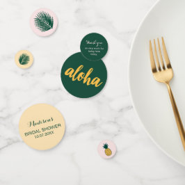 Confeti Aloha Bridal Shower Table