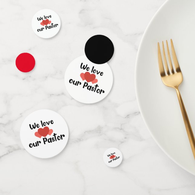 Confeti Amamos A Nuestro Pastor (Grupo)