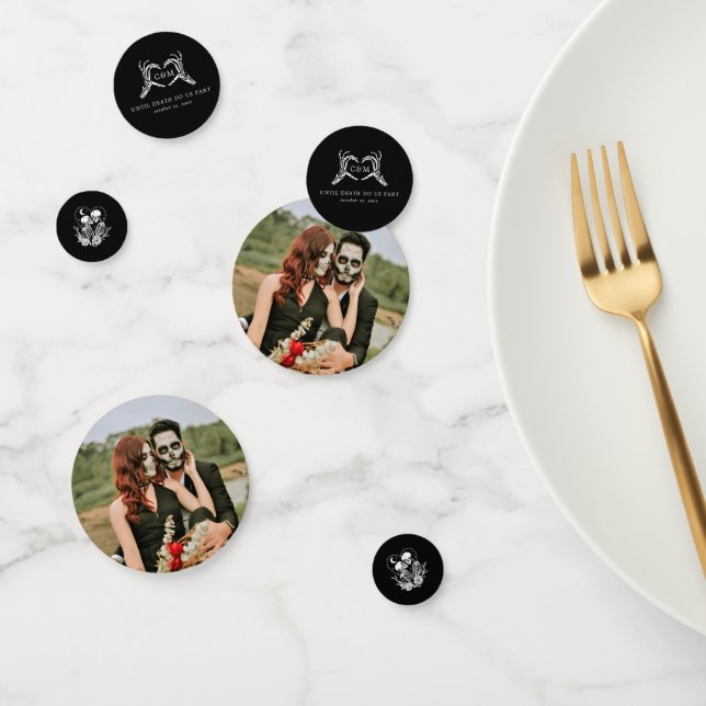 Confeti Amantes hasta la muerte Esqueletos y Rosas Bodas (Grupo)