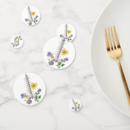 Confeti Anatomía floral - Vertebrae, Hueso de cadera