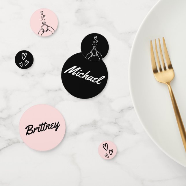 Confeti Anillo de compromiso cuto (Grupo)