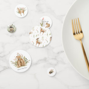 Confeti Animales del Bosque Dulce Baby Shower de Primave