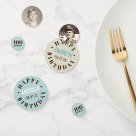 Confeti Año personalizado | Cumpleaños del hito