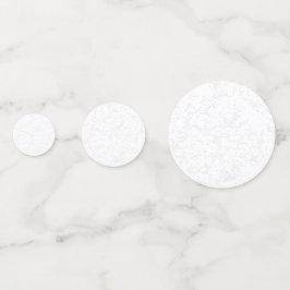 Confeti Anuncio de Graduación Blanco Elegante