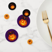 Araña Hairy Y Jack de calabaza o corte de linterna