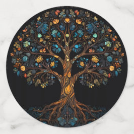 Confeti Árbol de mosaico de vidrio templado colorido