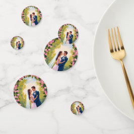 Confeti Arco de jardín para novia y novio | Boda floral pi