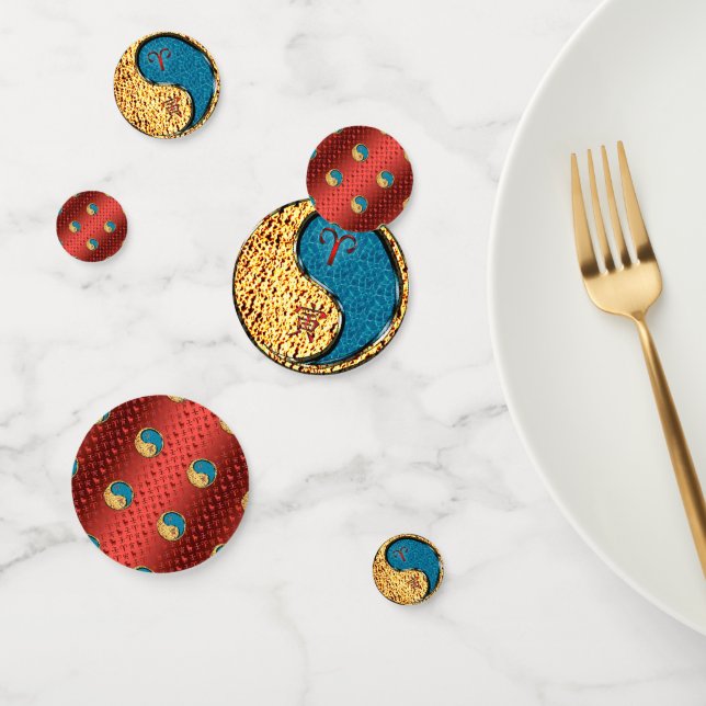 Confeti Aries y Tigre de agua (Grupo)