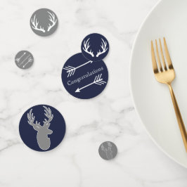 Confeti Armada Rustica Moderna y Flores De Cerveza Gris