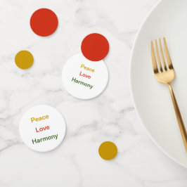 Confeti Armonía de amor por la paz