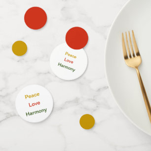 Confeti Armonía de amor por la paz