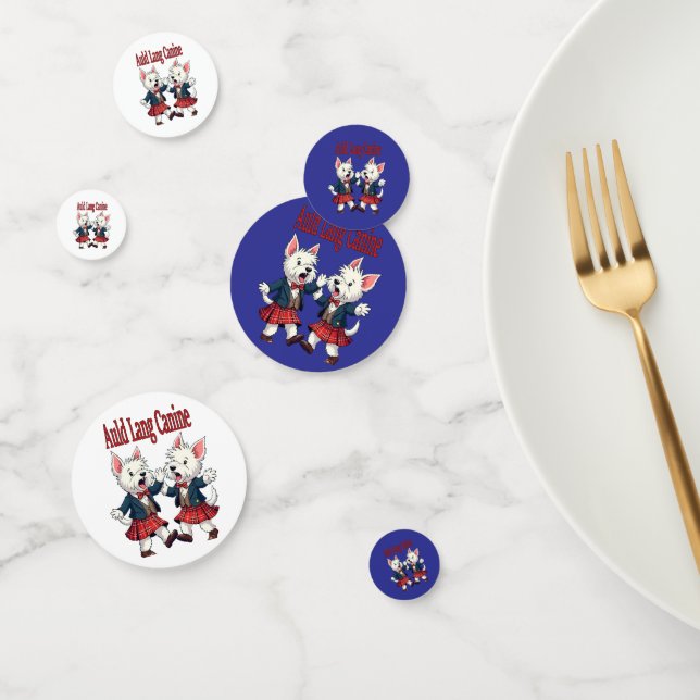 Confeti Auld Lang Canine West Highland Terrier Ceilidh (Grupo)