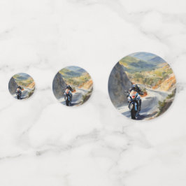 Confeti Aventura de alta velocidad en el vibrante paisaje