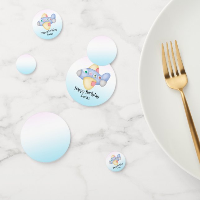 Confeti Avión de dinosaurio lindo Niños estudiantes fiesta (Grupo)