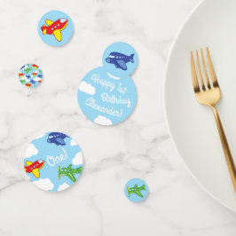 Confeti Aviones y aviones de reacción se burlan del Fiesta