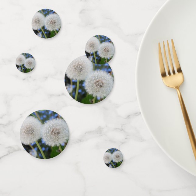 Confeti azul, mariposa, planta, diente de león, pradera, b (Grupo)