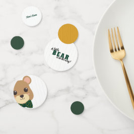 Confeti Baby Boy llevan Baby Shower verde y dorado