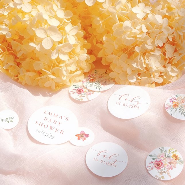 Confeti Baby In Bloom Spring Flowers Girl Baby Shower (Subido por el creador)