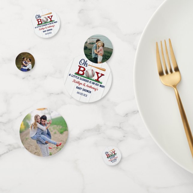 Confeti Baby Shower Boys de Béisbol (Grupo)