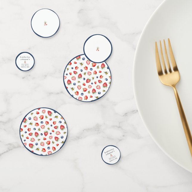 Confeti Baby Shower Chica de fresa dulce Berry (Grupo)