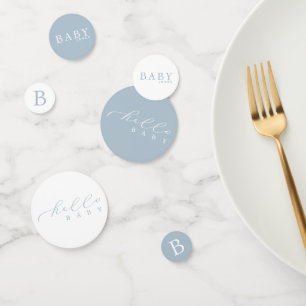 Confeti Baby Shower Minimalista de Hello Baby Personalizad