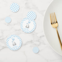 Confeti Baby Shower personalizado de Baby Blue Elephant