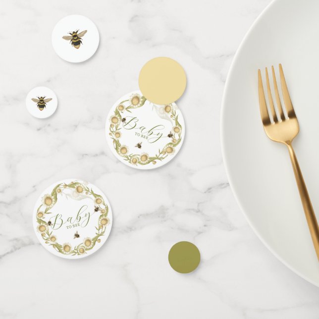 Confeti Baby Shower sobre el tema Baby to Bee (Grupo)