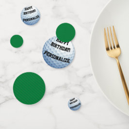 Confeti Ball de golf personalizado Feliz Cumpleaños Confet