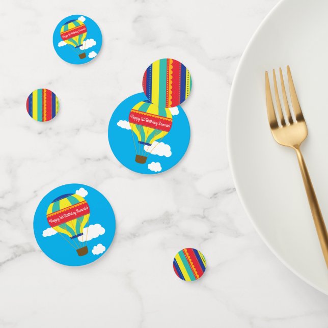 Confeti Balón de aire caliente Cute colorido primer Fiesta (Grupo)