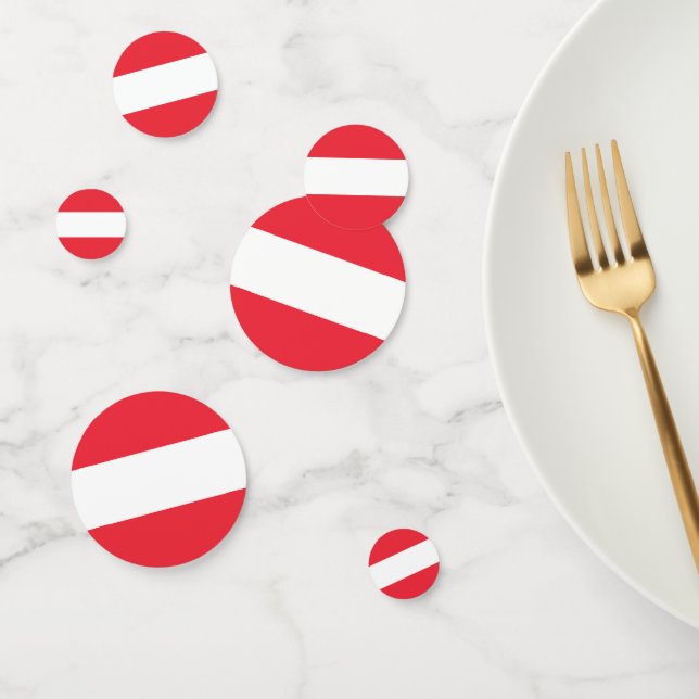 Confeti Bandera de Austria (Grupo)