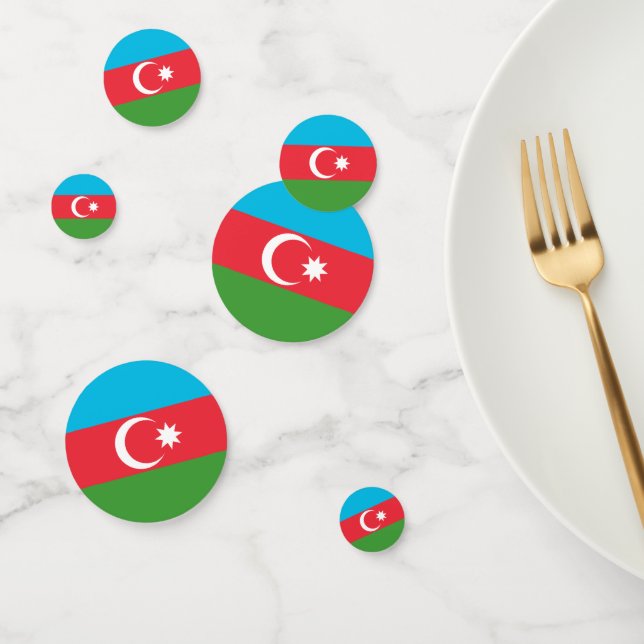 Confeti Bandera de Azerbaiyán (Grupo)