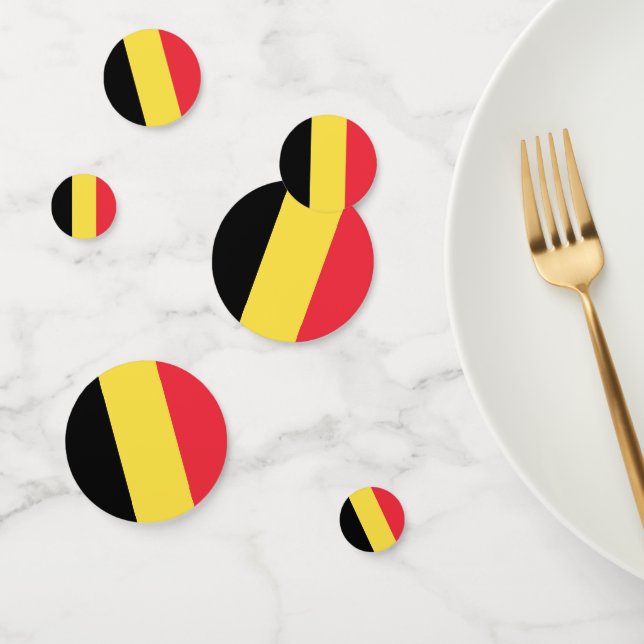 Confeti Bandera de Bélgica (Grupo)