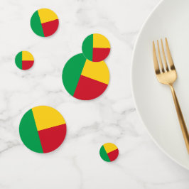 Confeti Bandera de Benín