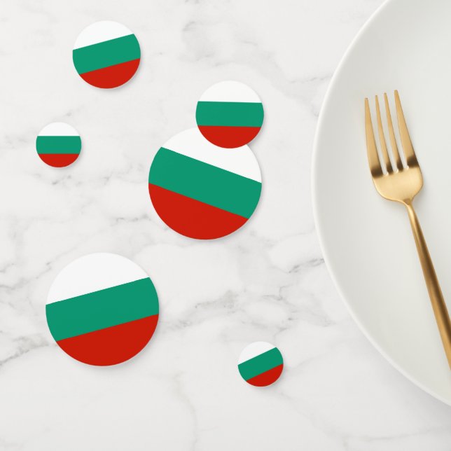 Confeti Bandera de Bulgaria (Grupo)