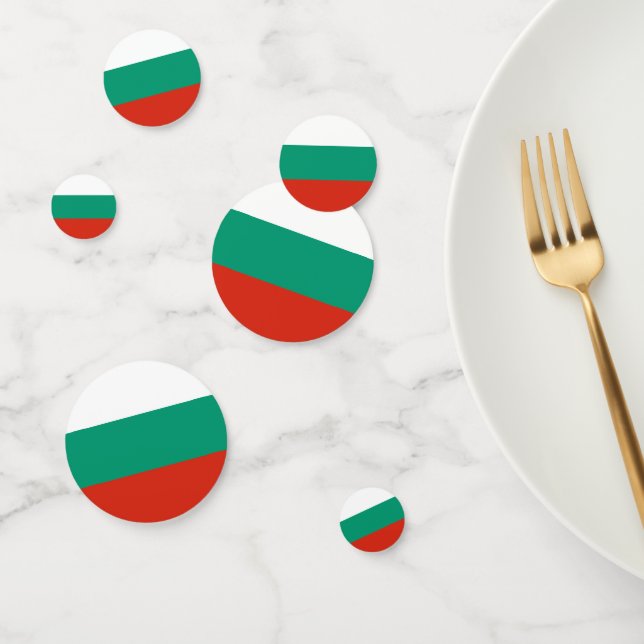 Confeti Bandera de Bulgaria (Grupo)