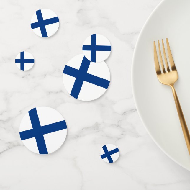 Confeti Bandera de Finlandia (Grupo)