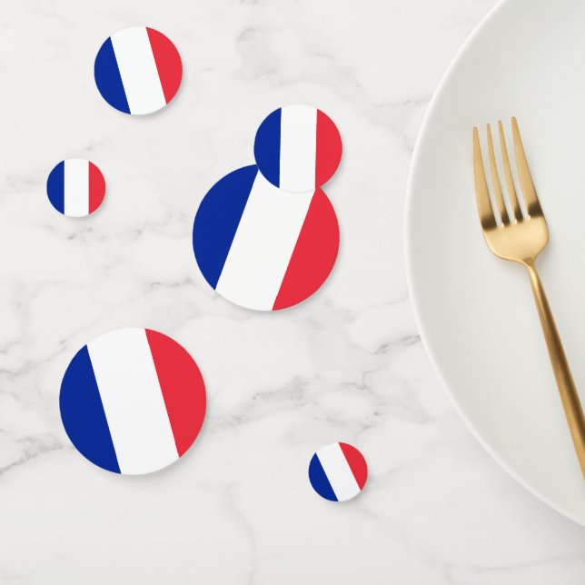 Confeti Bandera de Francia (Grupo)