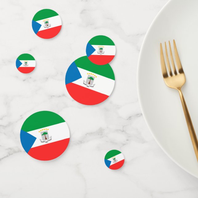 Confeti Bandera de Guinea Ecuatorial (Grupo)