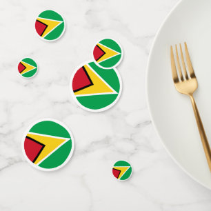 Confeti Bandera de Guyana